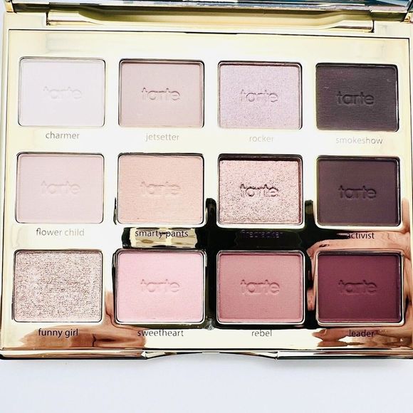 Tarte Tartelette IN BLOOM Eyeshadow Palette 12 Neutral Colors Shimmer-Matte-NEW - Picture 3 of 11